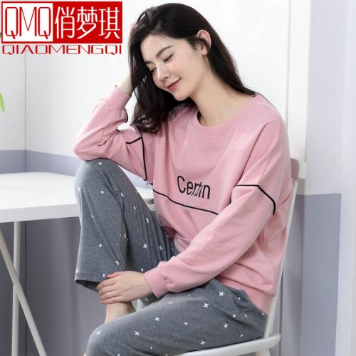Pyjama pour femme en Coton à manches longues - Ref 2987815