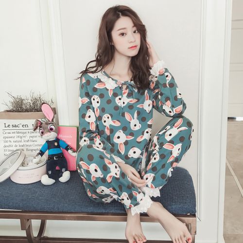 Pyjama pour femme en Coton à manches longues - Ref 2987834