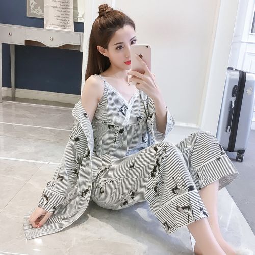 Pyjama pour femme EANUONA AI NUONA en Coton à manches longues - Ref 2987843