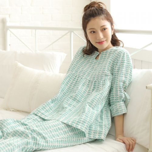 Pyjama pour femme en Coton à manches longues - Ref 2987873