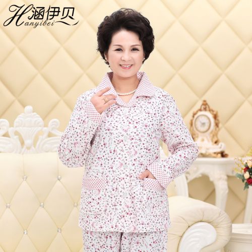 Pyjama pour femme en Coton à manches longues - Ref 2987889