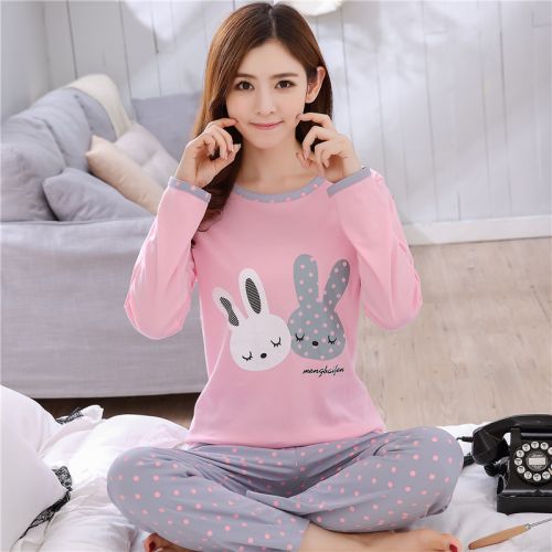Pyjama pour femme en Coton à manches longues - Ref 2987891