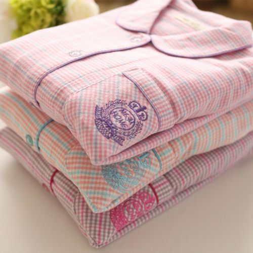 Pyjama pour femme en Coton à manches longues - Ref 2987893