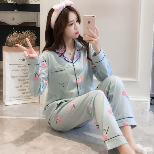 Pyjama pour femme en Coton à manches longues - Ref 2987909