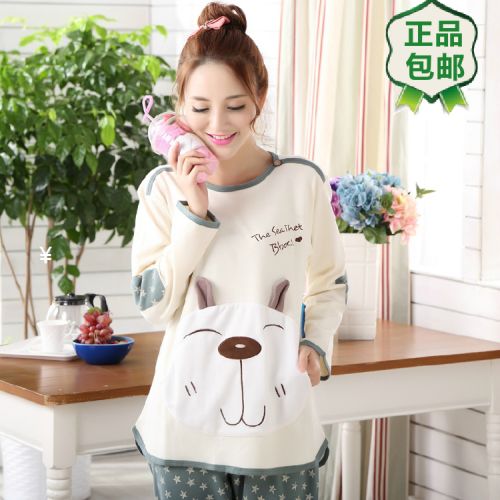 Pyjama pour femme en Coton à manches longues - Ref 2987914
