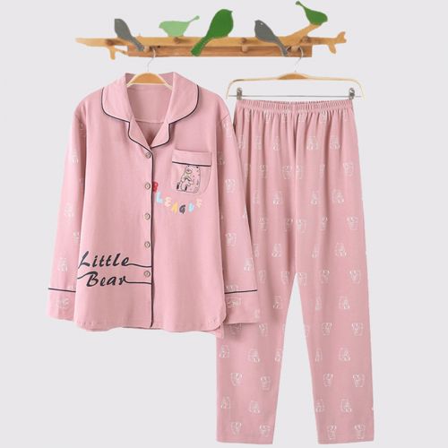 Pyjama pour femme en Coton à manches longues - Ref 2987915