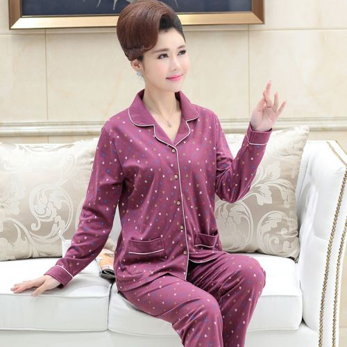Pyjama pour femme en Coton à manches longues - Ref 2987922