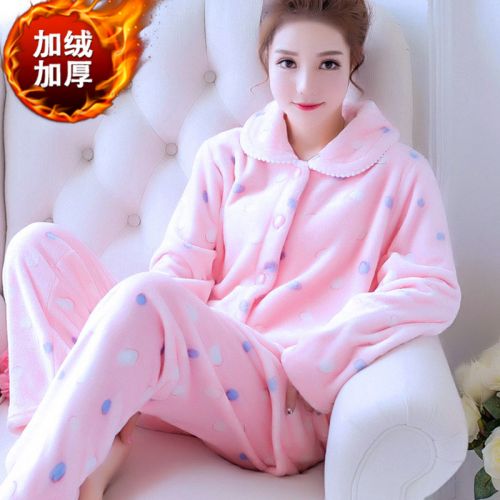 Pyjama pour femme en Coton à manches longues - Ref 2987928