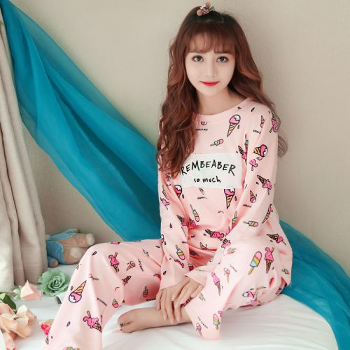 Pyjama pour femme en Coton à manches longues - Ref 2987934