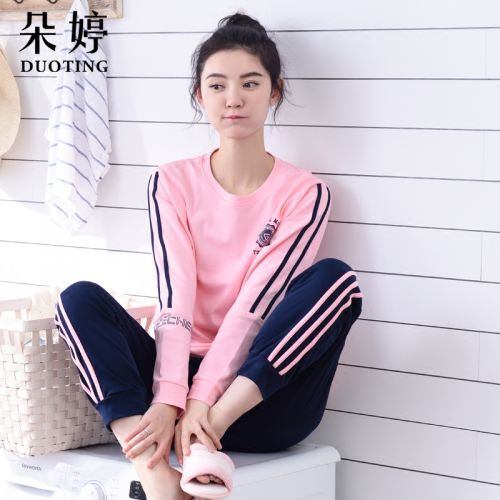 Pyjama pour femme en Coton à manches longues - Ref 2987935