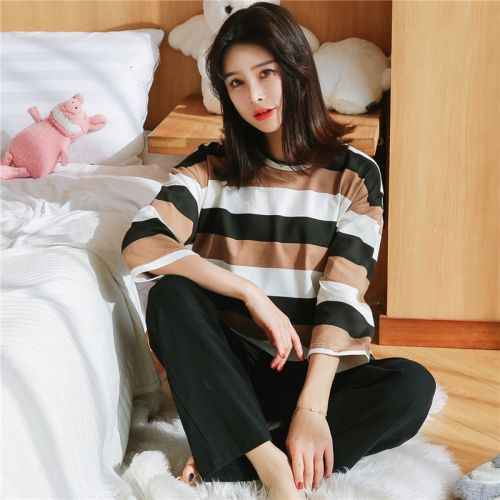 Pyjama pour femme en Coton à manches longues - Ref 2987942