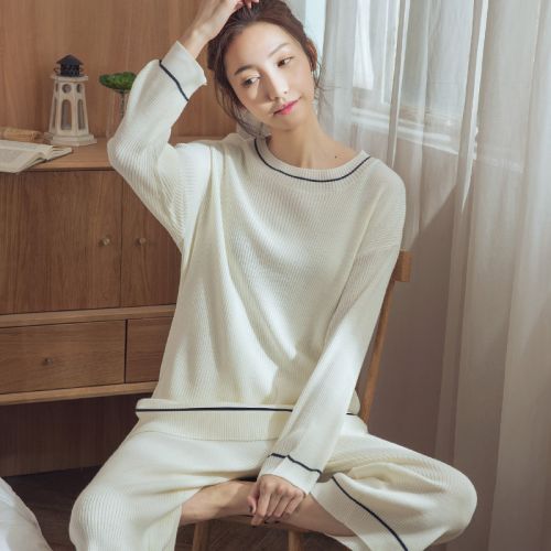 Pyjama pour femme en Coton à manches longues - Ref 2987949