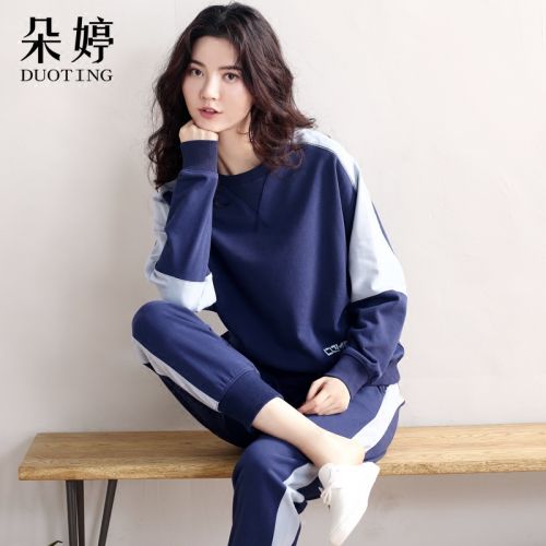 Pyjama pour femme en Coton à manches longues - Ref 2987952