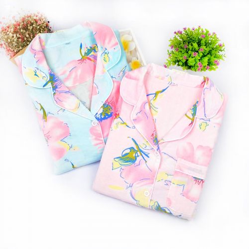 Pyjama pour femme en Coton à manches longues - Ref 2987994
