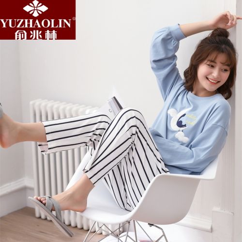 Pyjama pour femme en Coton à manches longues - Ref 2988011
