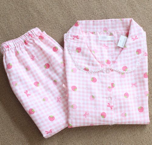 Pyjama pour femme en Coton à manches longues - Ref 2988016