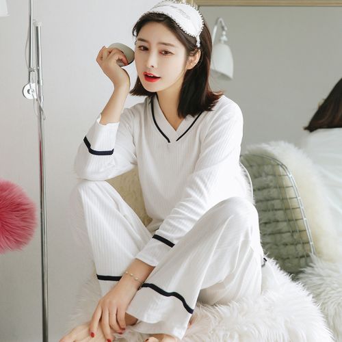 Pyjama pour femme en Coton à manches longues - Ref 2988033