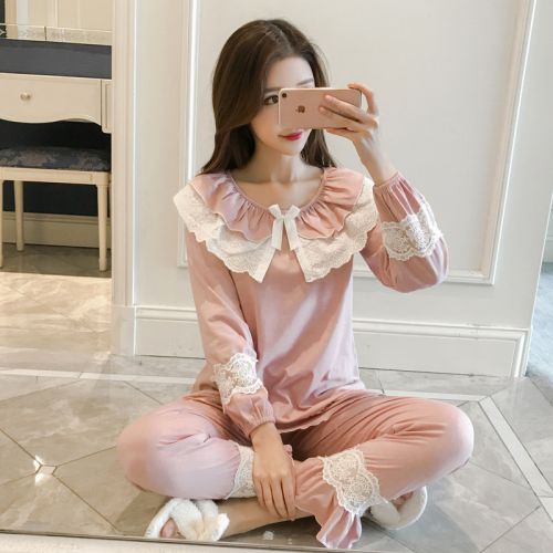 Pyjama pour femme en Coton à manches longues - Ref 2988037