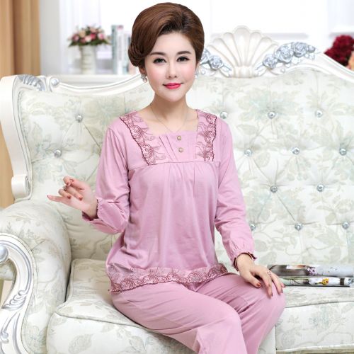Pyjama pour femme en Coton à manches longues - Ref 2988054