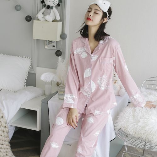 Pyjama pour femme en Coton à manches longues - Ref 2988078