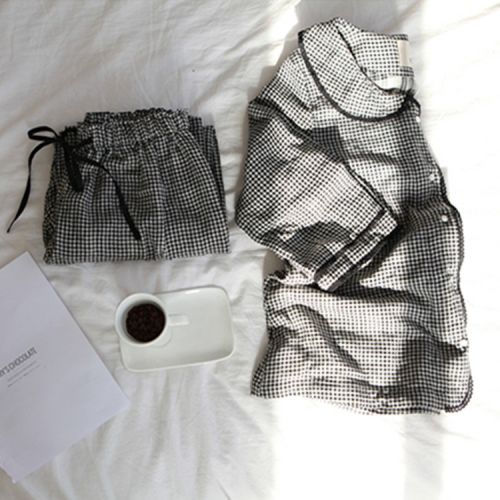 Pyjama pour femme en Coton à neuf manches - Ref 2988097