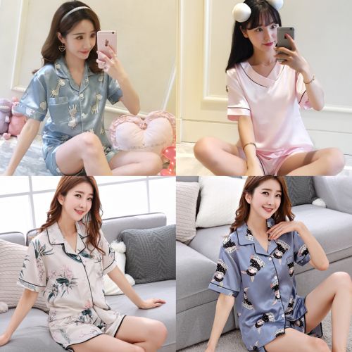 Pyjama pour femme en Acrylique à manche courte - Ref 2988112