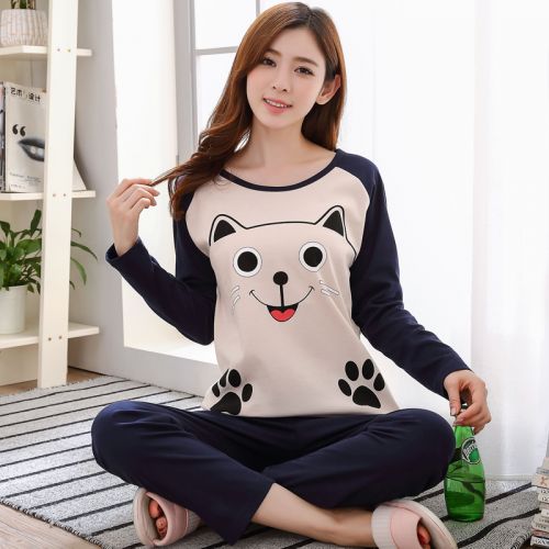 Pyjama pour femme en Coton à manches longues - Ref 2988133