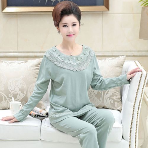 Pyjama pour femme en Coton à manches longues - Ref 2988141