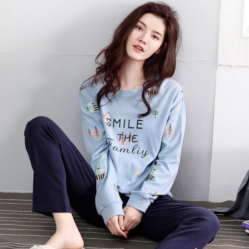 Pyjama pour femme en Coton à manches longues - Ref 2988149