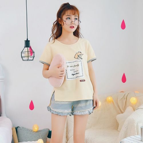 Pyjama pour femme en Coton à manche courte - Ref 2988154