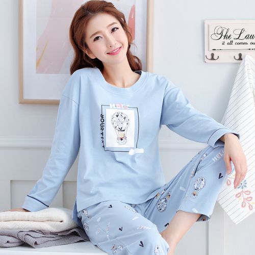 Pyjama pour femme en Coton à manches longues - Ref 2988170