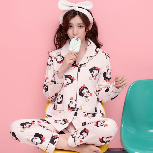 Pyjama pour femme en Coton à manches longues - Ref 2988203