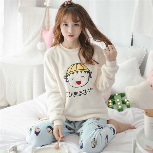 Pyjama pour femme en Polyester à manches longues - Ref 2988208