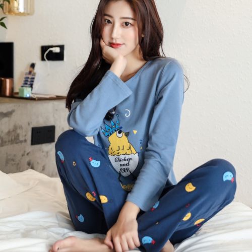 Pyjama pour femme en Coton à manches longues - Ref 2988563