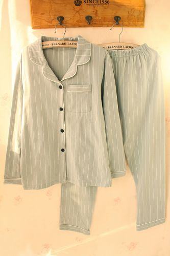 Pyjama pour femme en Coton à manches longues - Ref 2988579