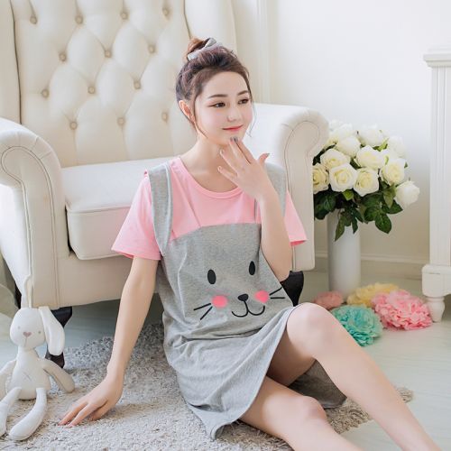 Pyjama pour femme en Coton à manche courte - Ref 2988599
