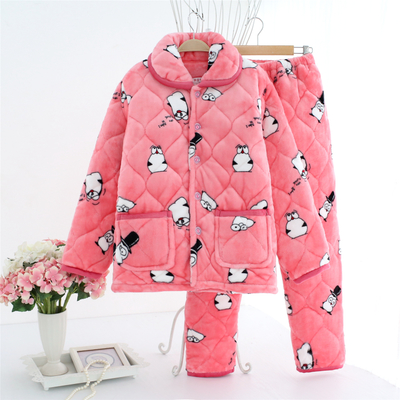 Pyjama pour femme en Coton à manches longues - Ref 2988619