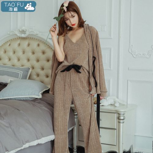 Pyjama pour femme en Polyester à manches longues - Ref 2988637