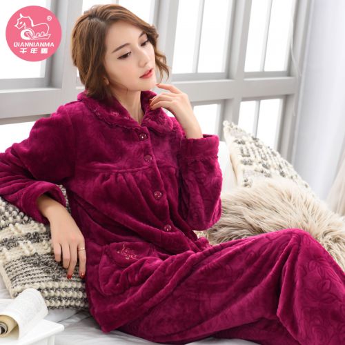 Pyjama pour femme en Polyester à manches longues - Ref 2988638