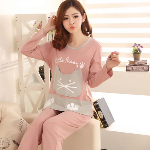 Pyjama pour femme en Coton à manches longues - Ref 2988651