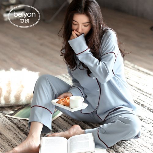 Pyjama pour femme en Coton à manches longues - Ref 2988653