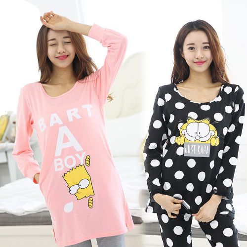 Pyjama pour femme en Coton à manches longues - Ref 2989633