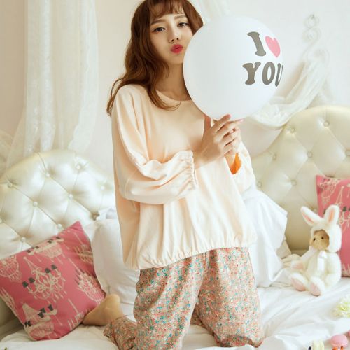 Pyjama pour femme en Coton à manches longues - Ref 2989635