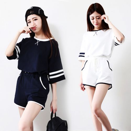 Pyjama pour femme en Coton à manche courte - Ref 2989649