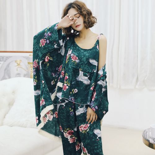 Pyjama pour femme en Coton à manches longues - Ref 2989655