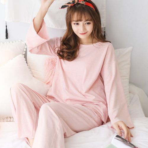 Pyjama pour femme en Coton à manches longues - Ref 2989656