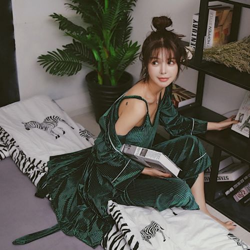 Pyjama pour femme en Polyester à manches longues - Ref 2989673