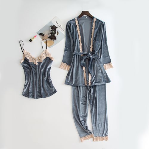 Pyjama pour femme en Polyester à manches longues - Ref 2989703