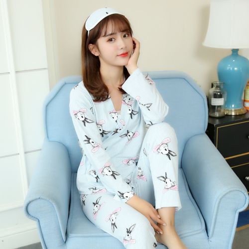 Pyjama pour femme en Coton à manches longues - Ref 2989706