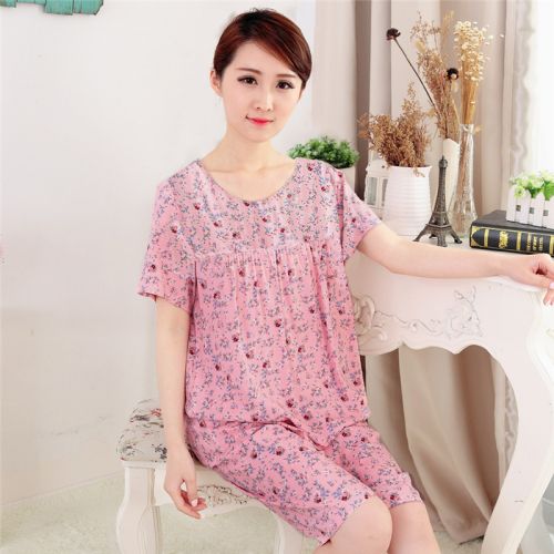 Pyjama pour femme en Coton à manche courte - Ref 2989734